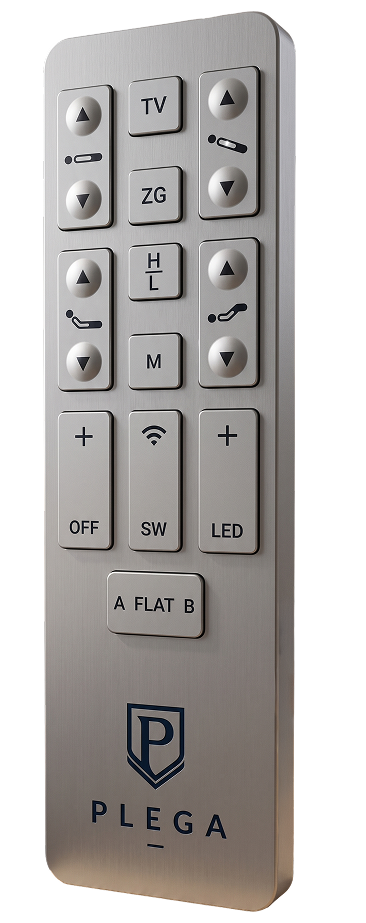 PLEGA wireless hand control with TV, Zero Gravity, Hi-Lo and massage buttons
